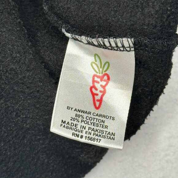 🥕 Anwar Carrots X Brisk Collab RARE Limited Hoodie Medium Black - Picture 10 of 12